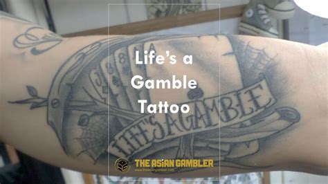 lifes a gamble tattoo|Life’s a Gamble Tattoos: Best Tats For Gamblers.
